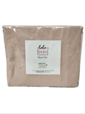 Lala Loom Sheet Set Oeko-Tex Standard 100 Full Size - Taupe